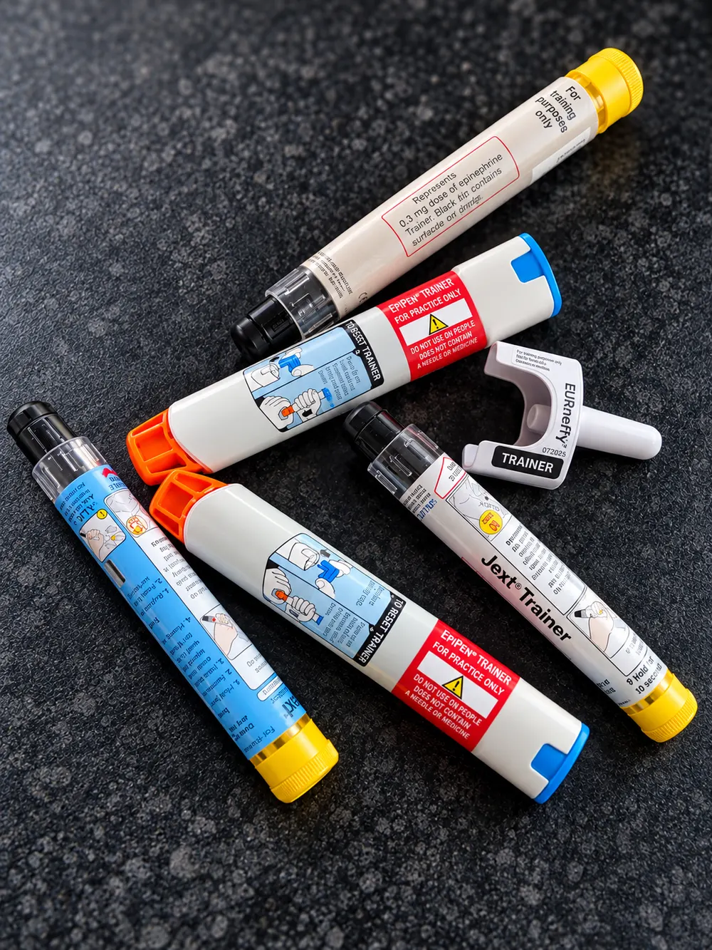Adrenaline auto-injector trainer devices
